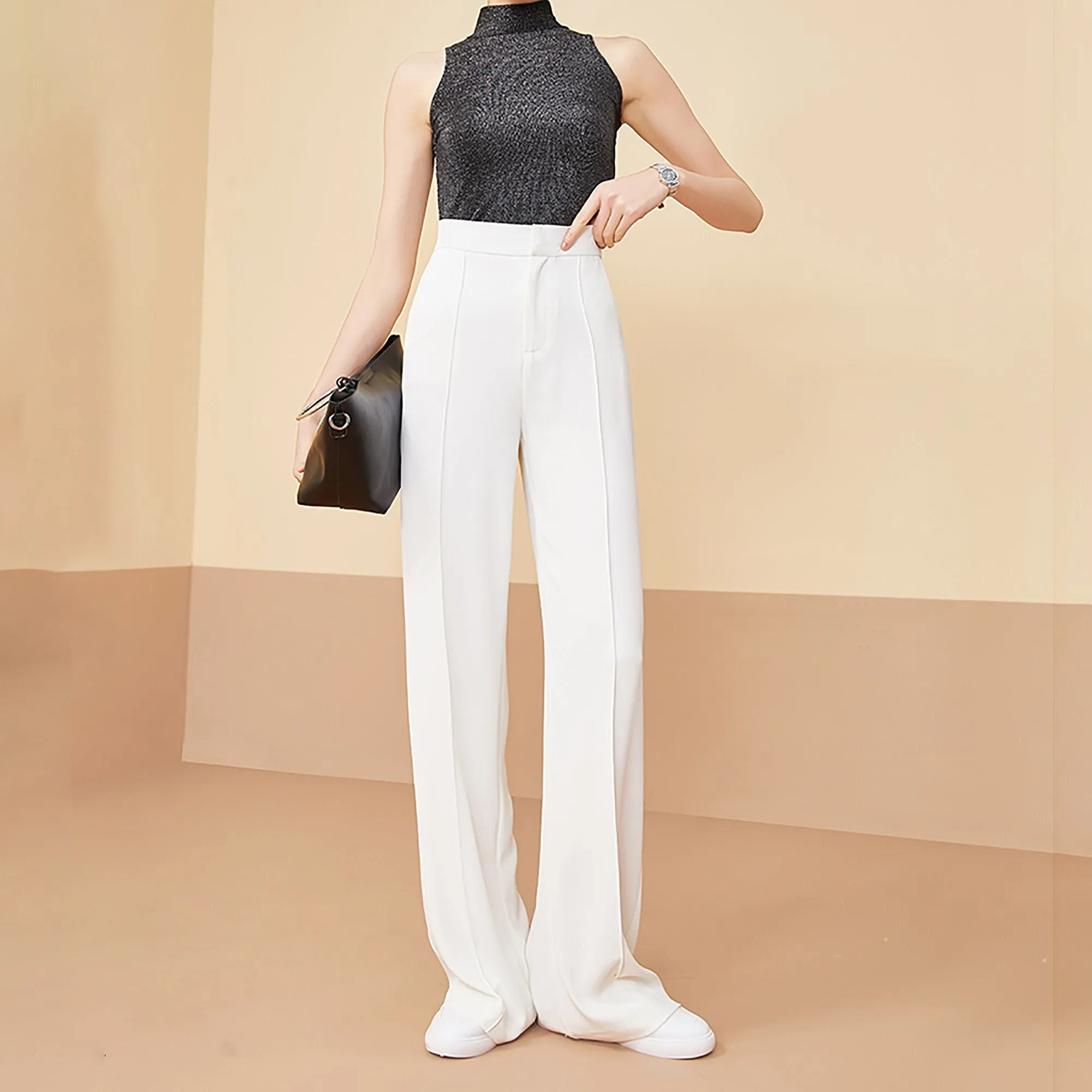 High Waist Wide Leg Pants