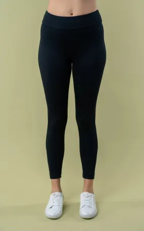 High Waisted Solid Knit Legging