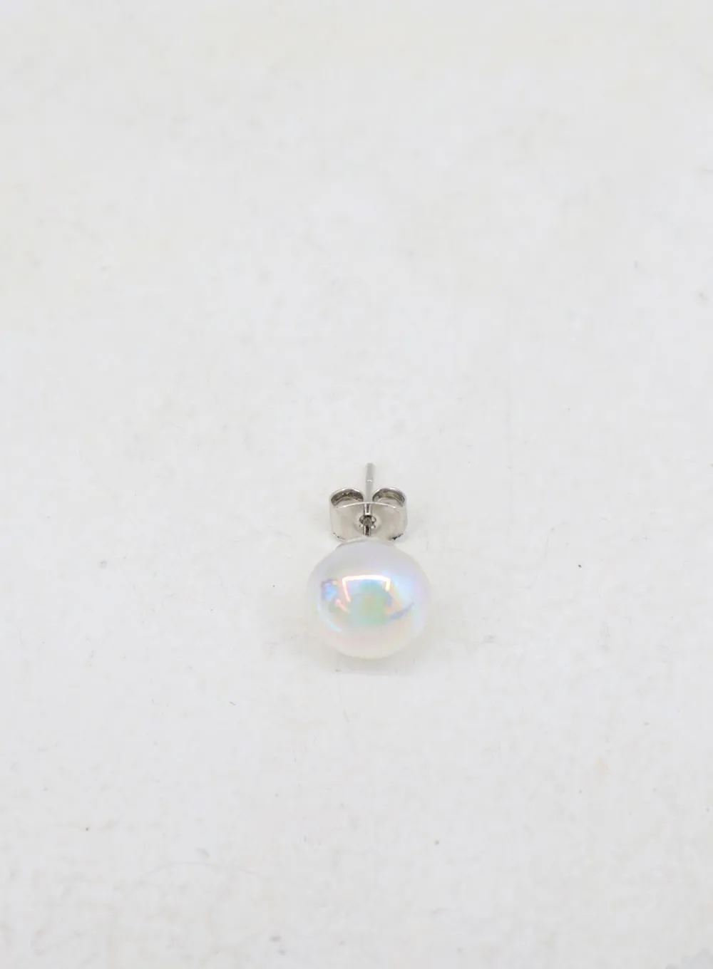 Holographic Round Bead Earrings OD29