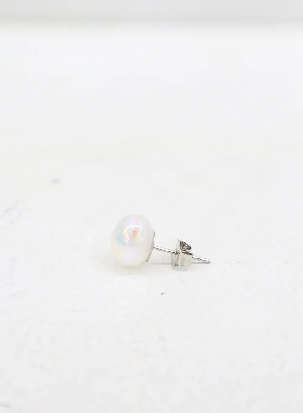 Holographic Round Bead Earrings OD29