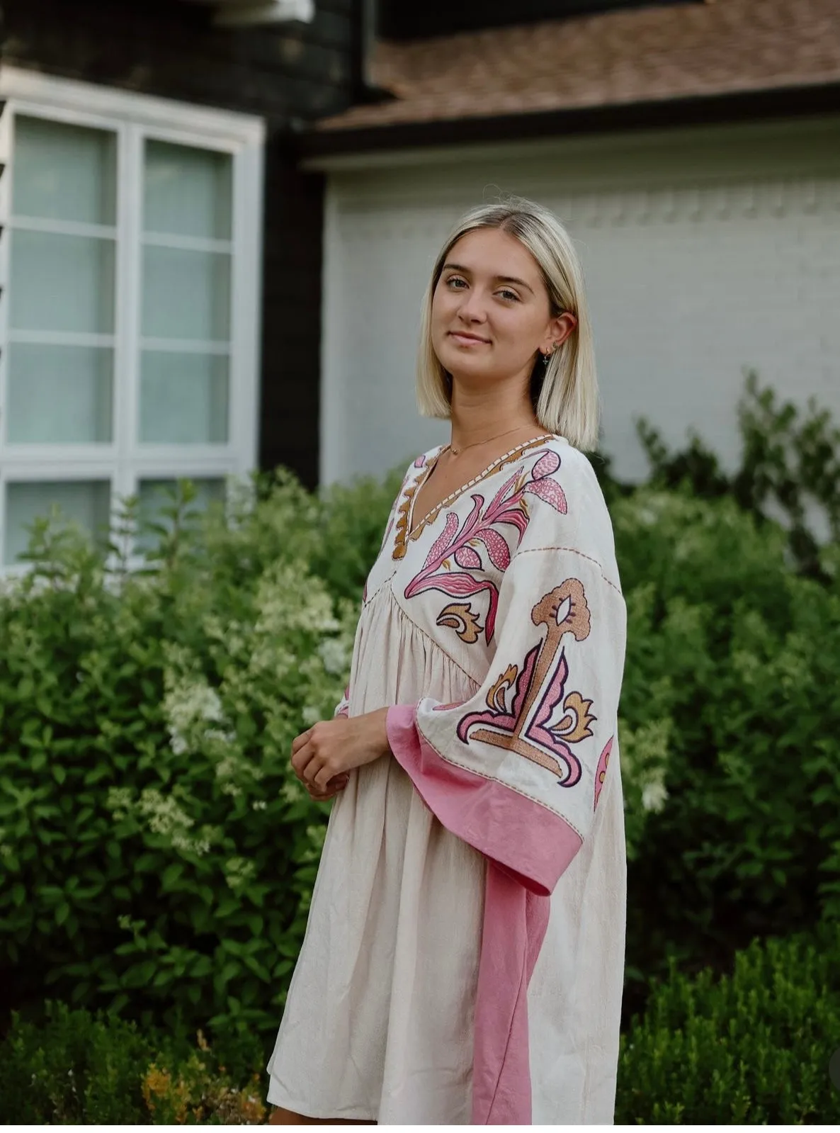 Indie Embroidered Dress