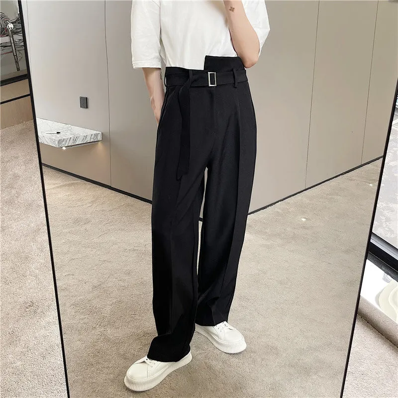 Irregular High Waist Slacks