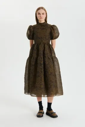 KELLY | DRESS POSY MATELASSÉ BROWN