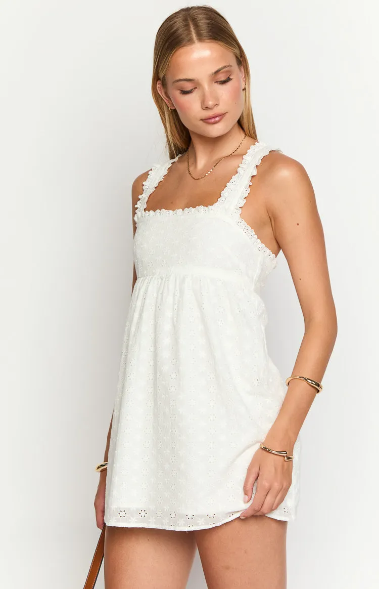 Kindered Hearts White Mini Dress