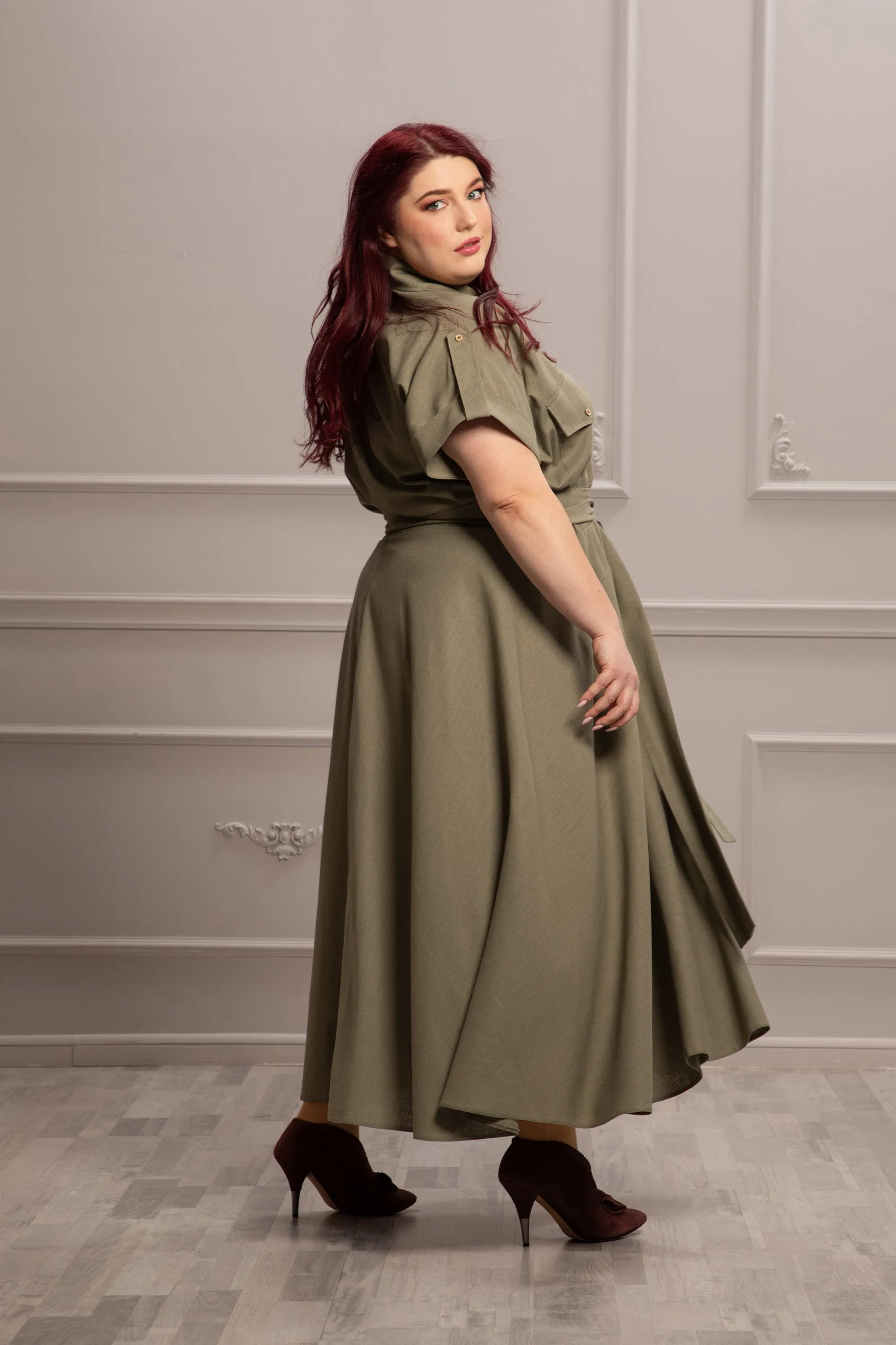 LINEN POCKETS DRESS