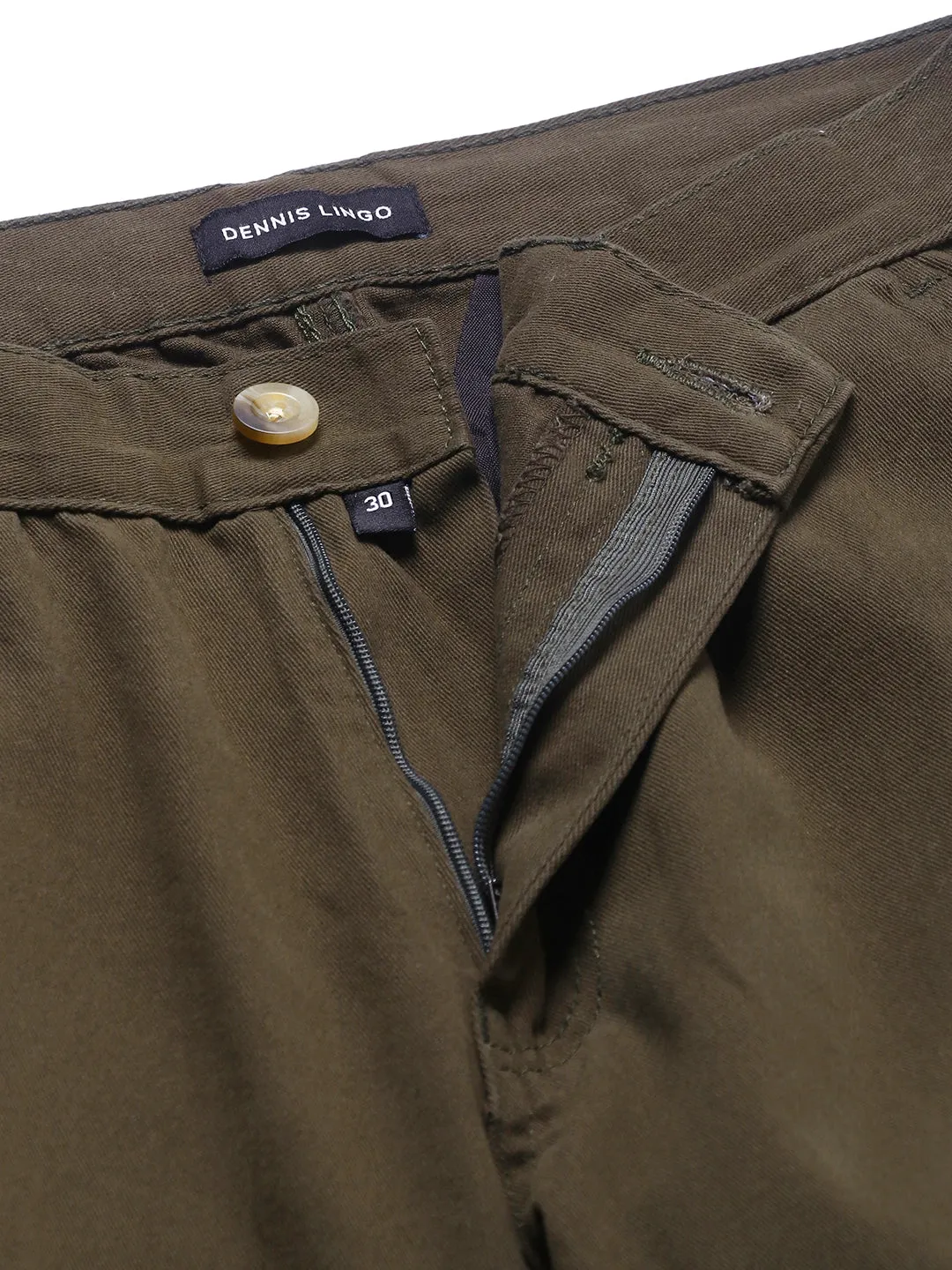 Men's Dark Olive Solid Cargo Jogger