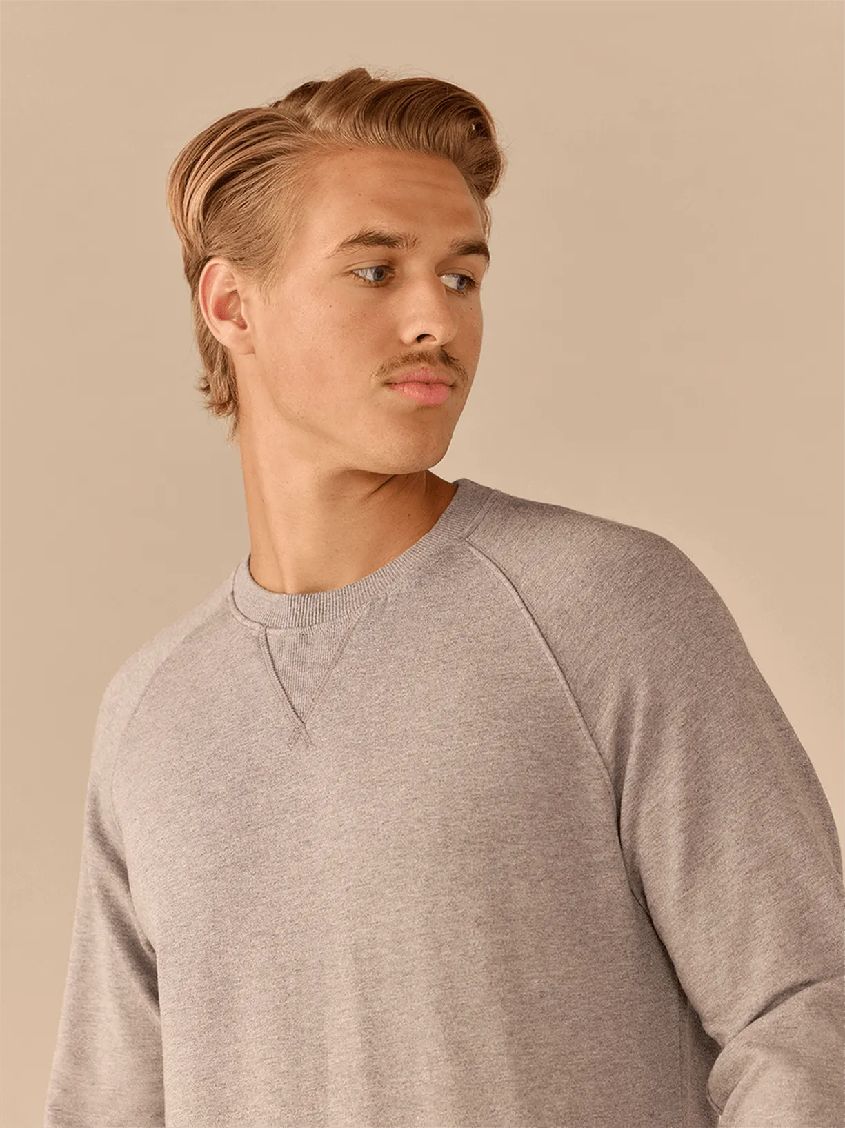 Men's French Terry Crew Sweatshirt | Heather Grey