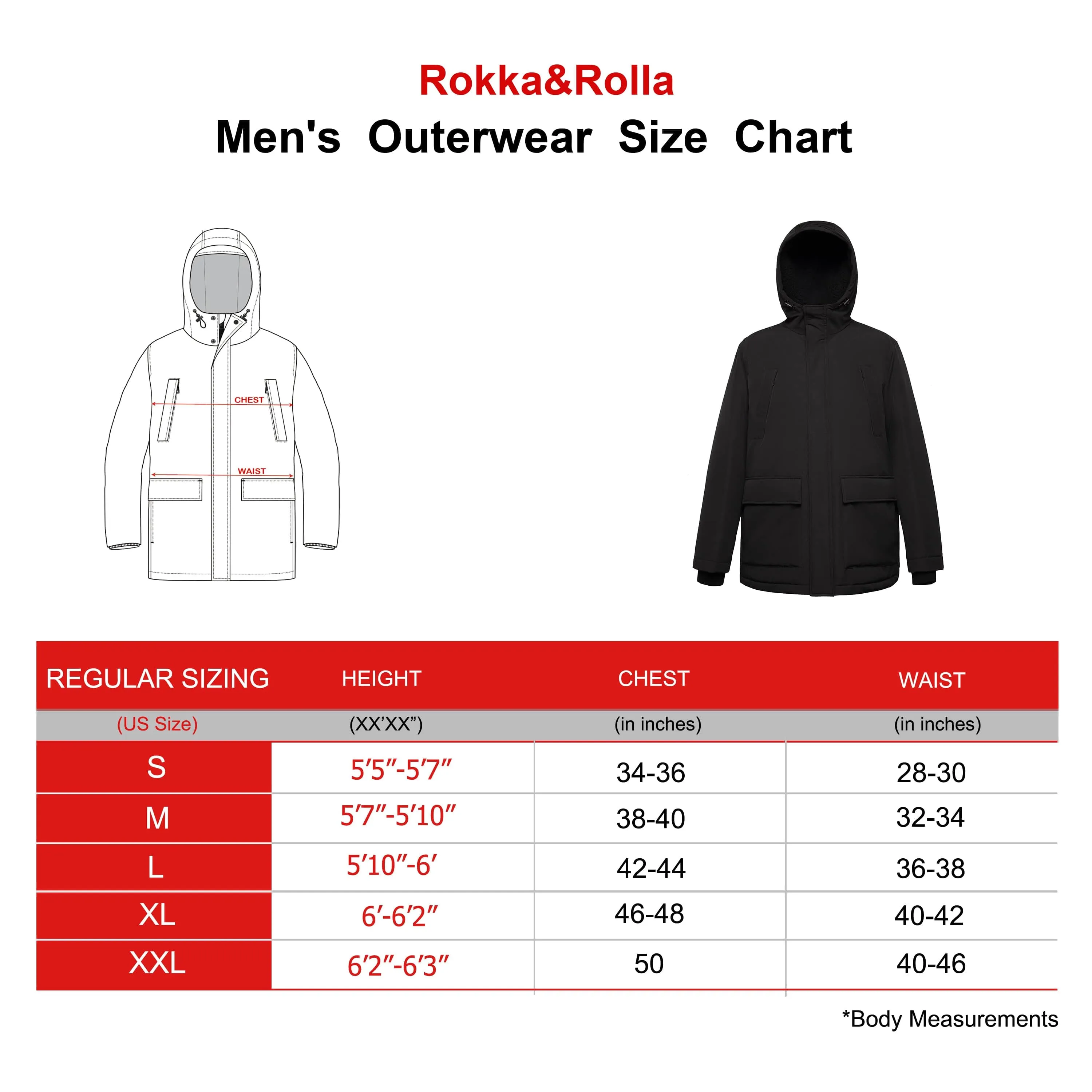 Men's Hooded Parka Jacket