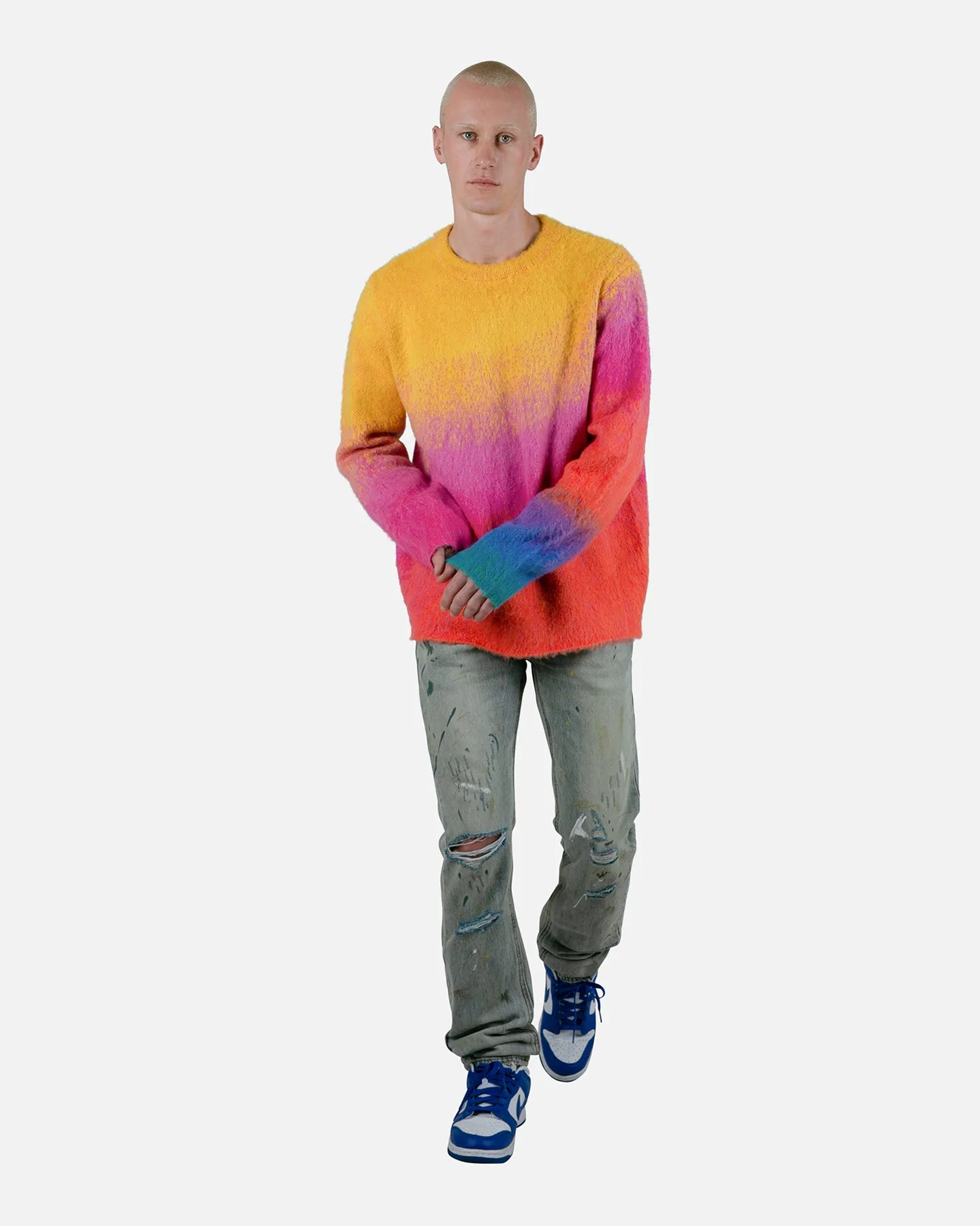 MNML Brushed Gradient Sweater Multi-Coloured