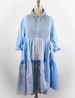 Montclair Upcycled Shirt Dress #027