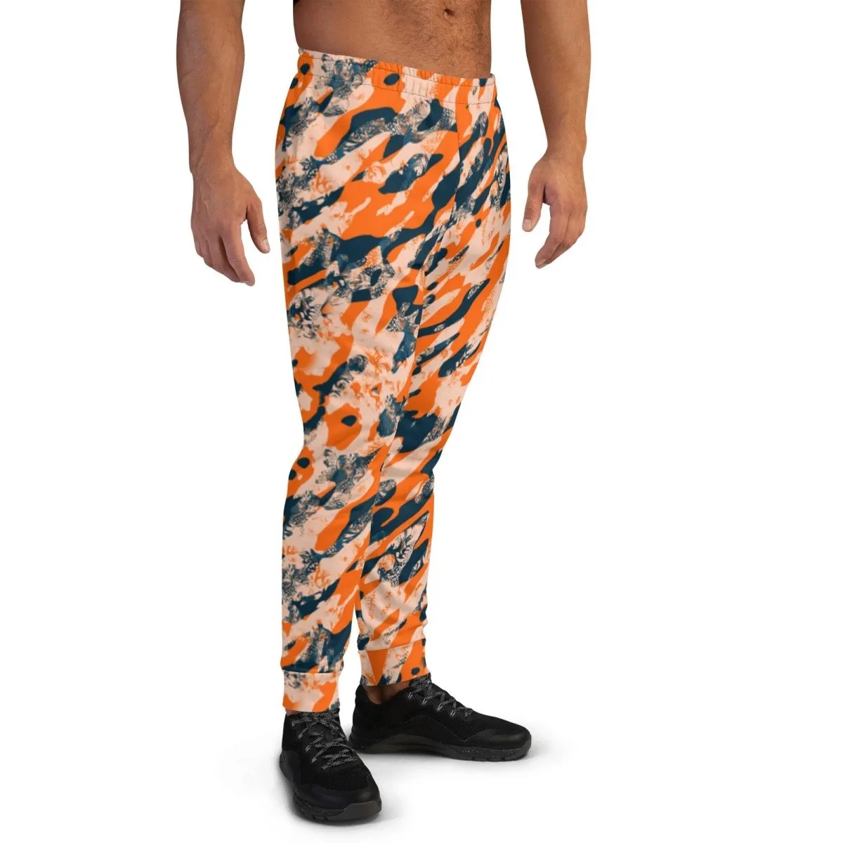 Orange Camouflage Men's Street Joggers