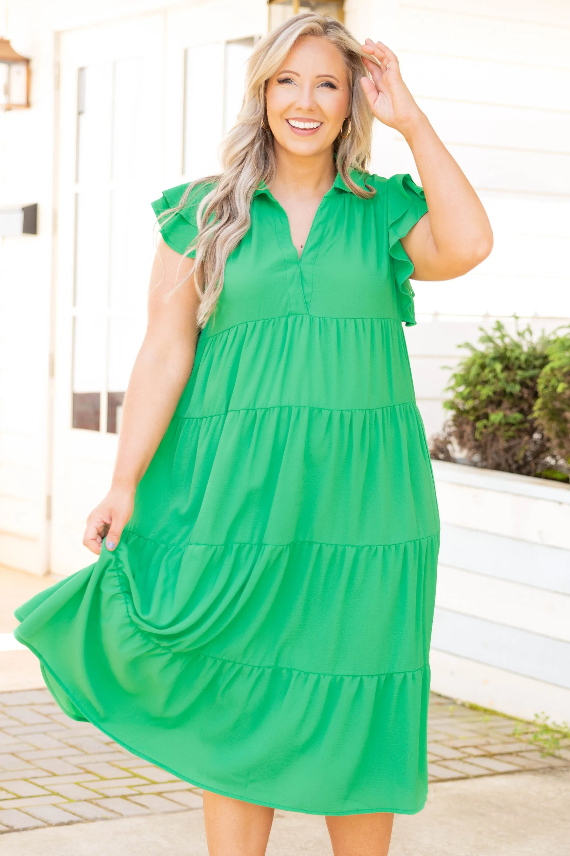 Play Time Dress, Kelly Green