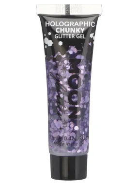 Purple Holographic Chunky Glitter Gel 12ml Each