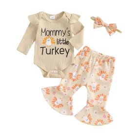 "Mommy's Little Turkey" Flare Pants Set