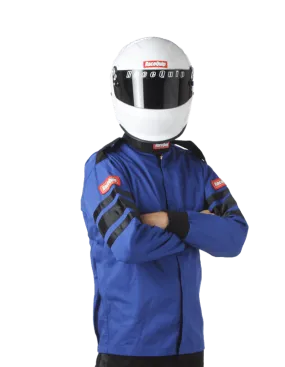 RaceQuip Single Layer Fire Suit Jacket - Blue - Large - 111025