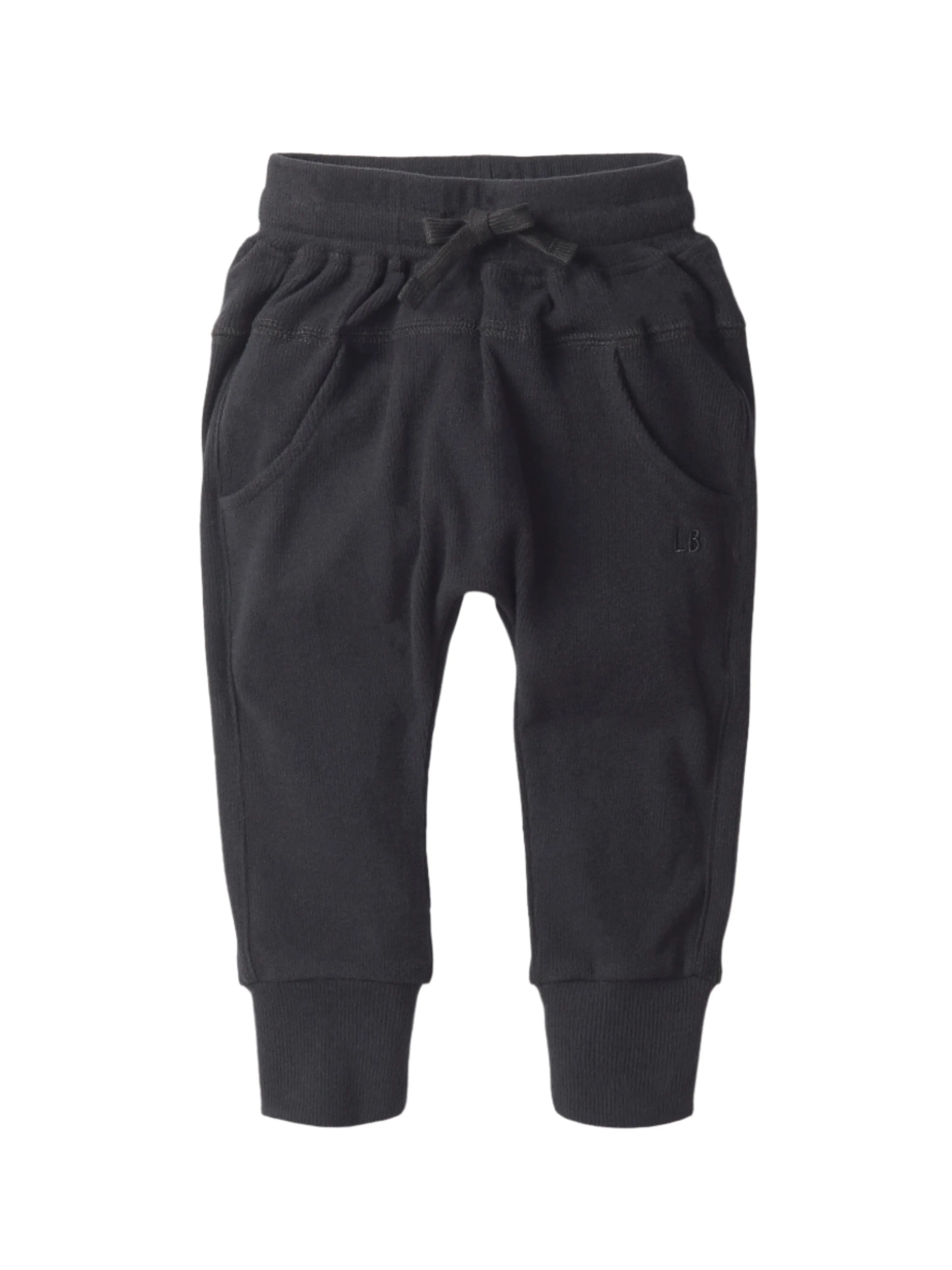 Ribbed Jogger - Black