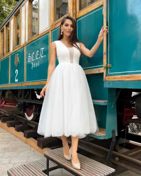 Rochie Midi Elegantă Cununie Civilă