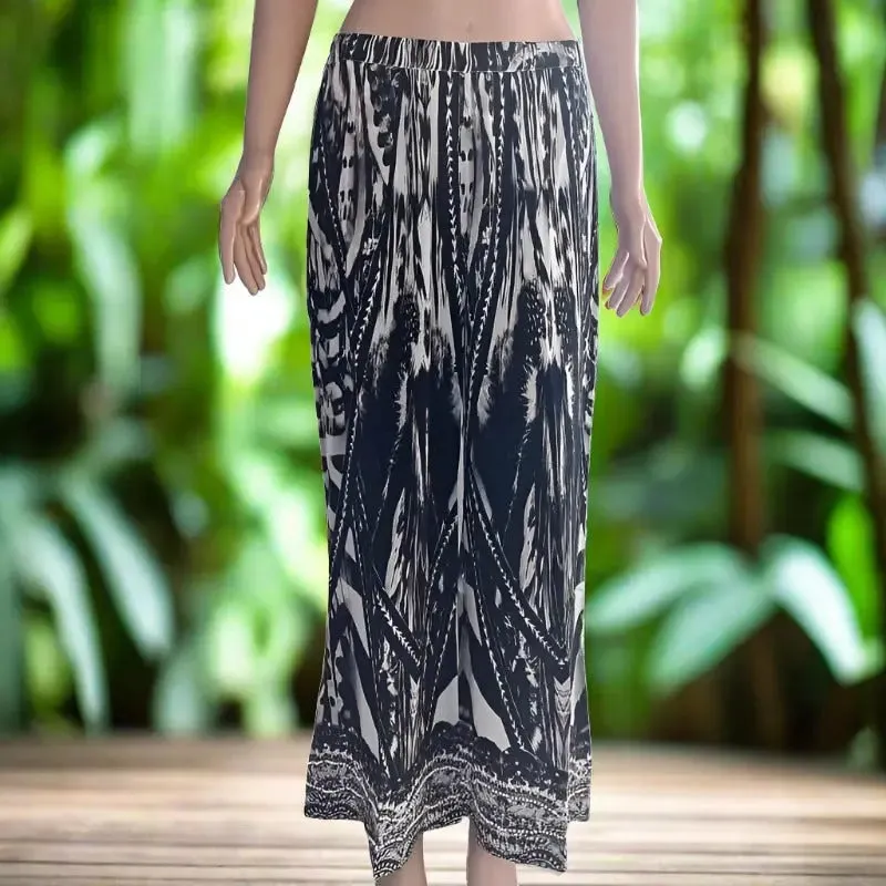 Saffron black Silk Palazzo Pants