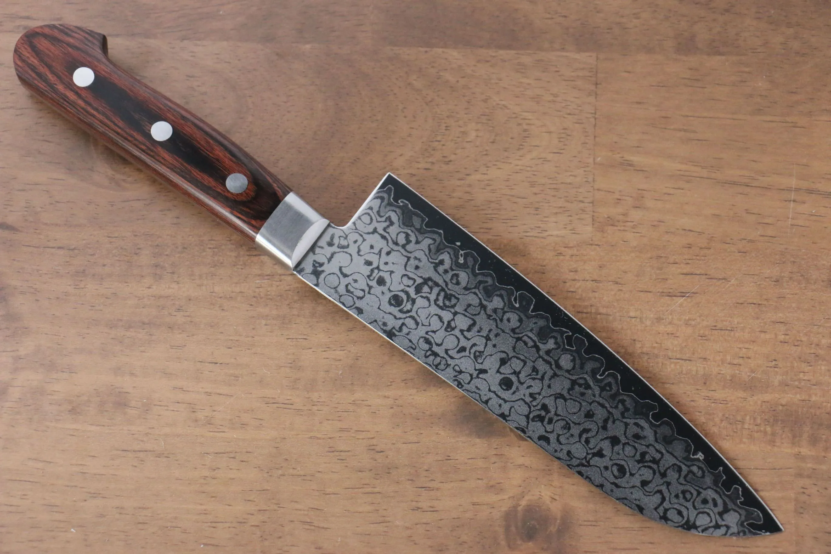 Sakai Takayuki VG10 17 Layer Damascus Mirrored Finish Japanese Santoku & Petty mm