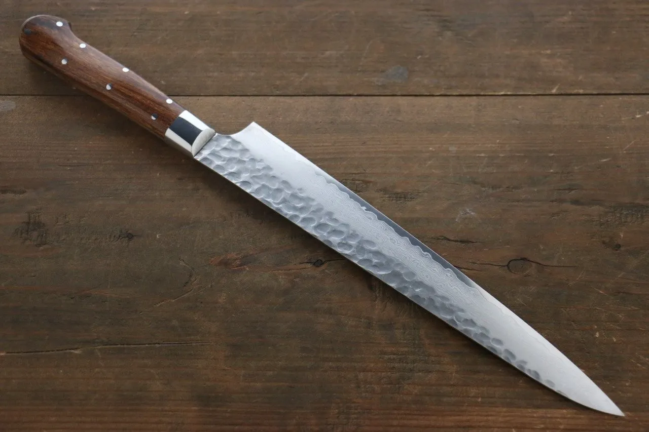 Sakai Takayuki VG10 33 Layer Damascus Sujihiki  240mm Desert Ironwood(Sugihara model) Handle