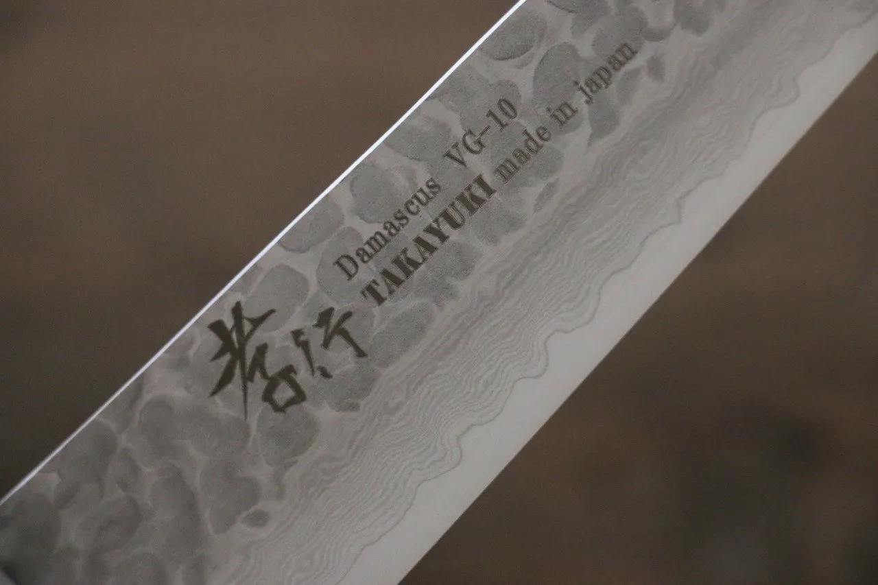 Sakai Takayuki VG10 33 Layer Damascus Sujihiki  240mm Desert Ironwood(Sugihara model) Handle