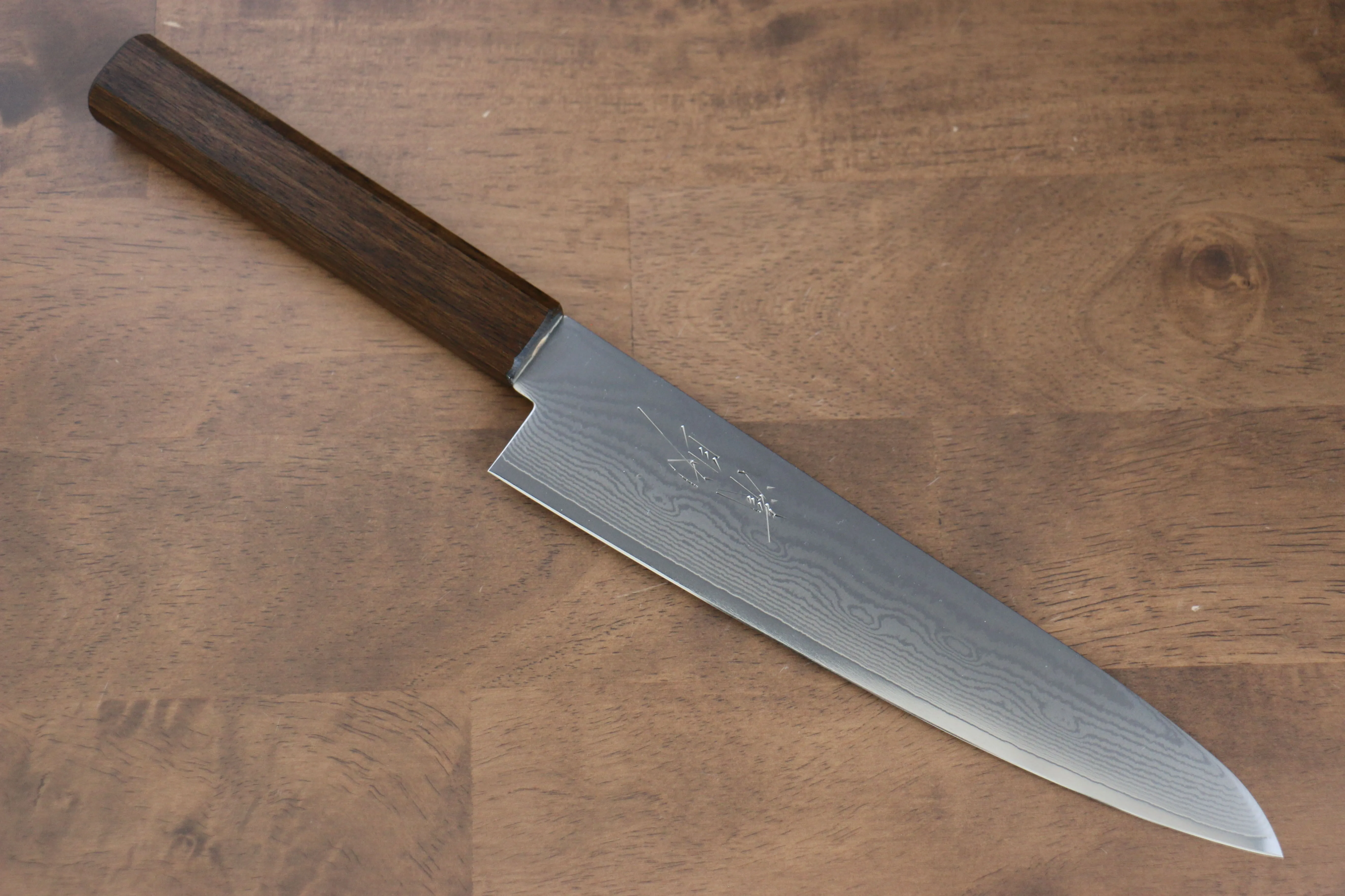 Seisuke VG10 63 Layer Damascus Gyuto 210mm Oak Handle