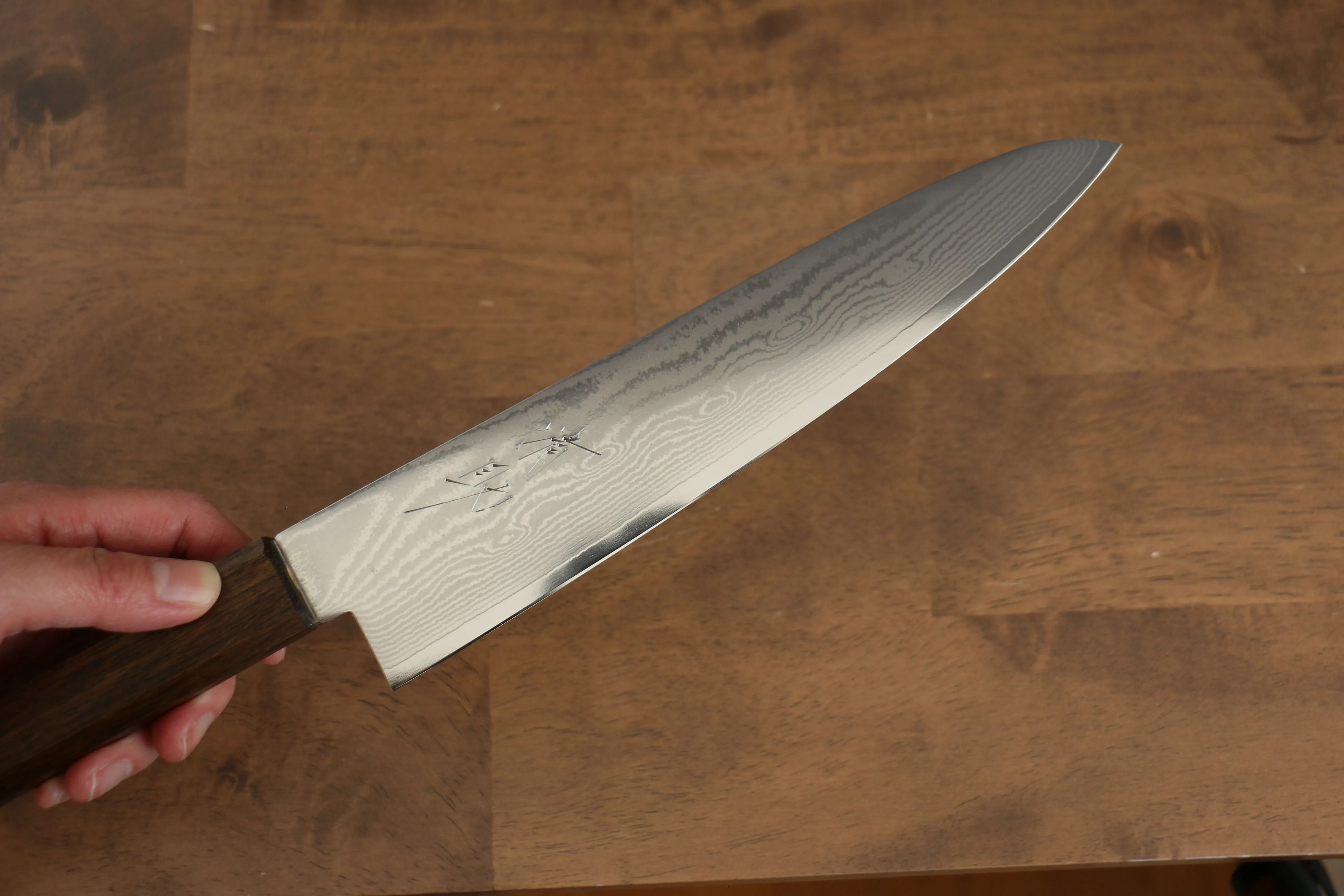 Seisuke VG10 63 Layer Damascus Gyuto 210mm Oak Handle