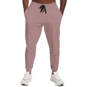 Shaded Pale Pastel Pink Brown Joggers | Unisex | with PLUS sizes | C0M30Y15K30