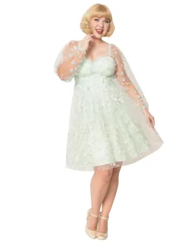 Smak Parlour Mint Tulle & Babydoll Dress | Mint