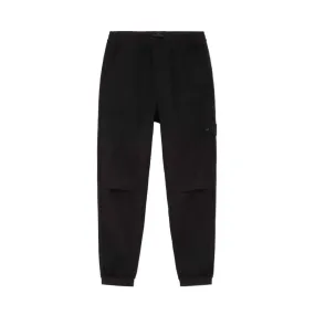 Stone Island Ghost Wool Nylon Flannel Jogger Trousers in Black