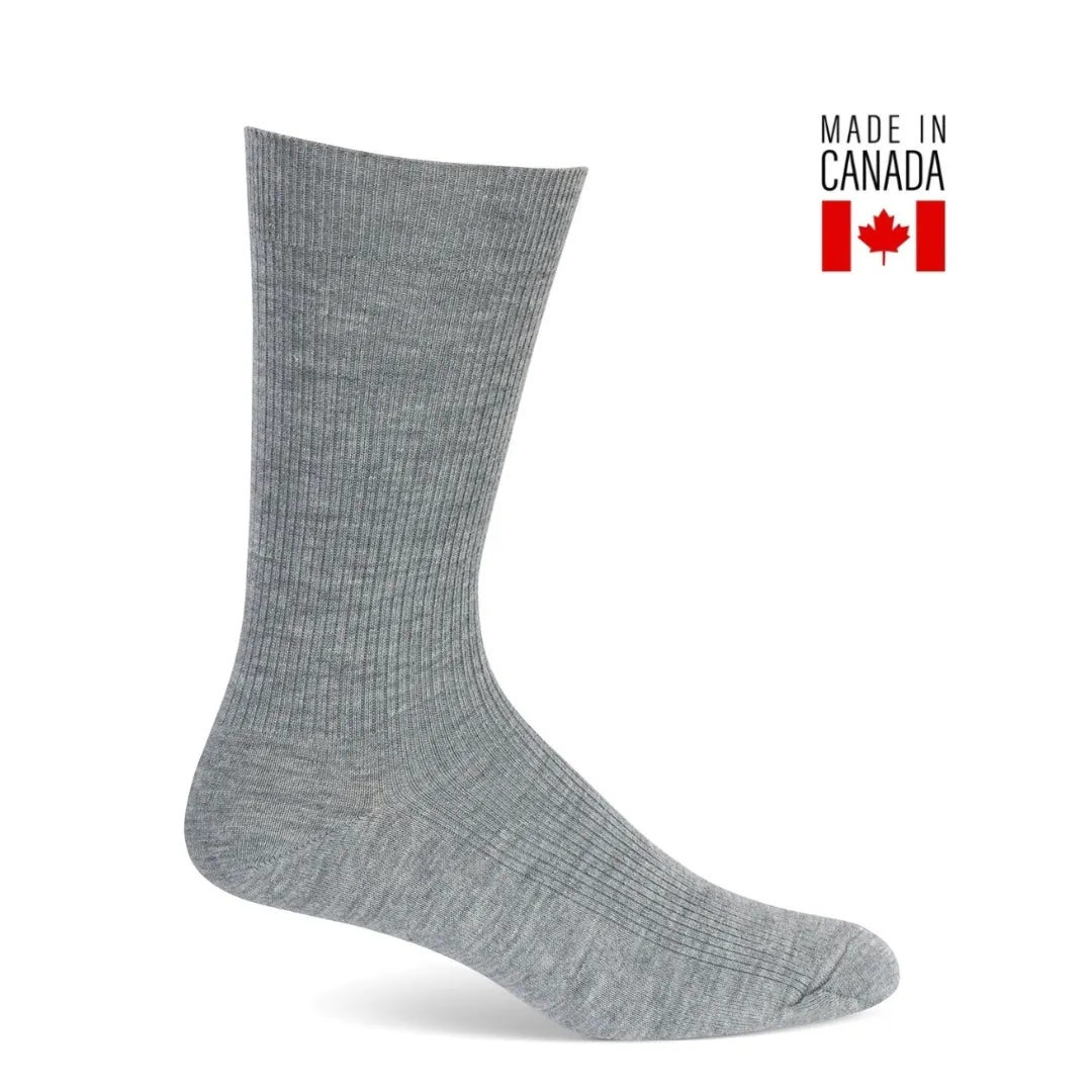 Vagden Cashmere "Non-binding" Ribbed Dress Socks