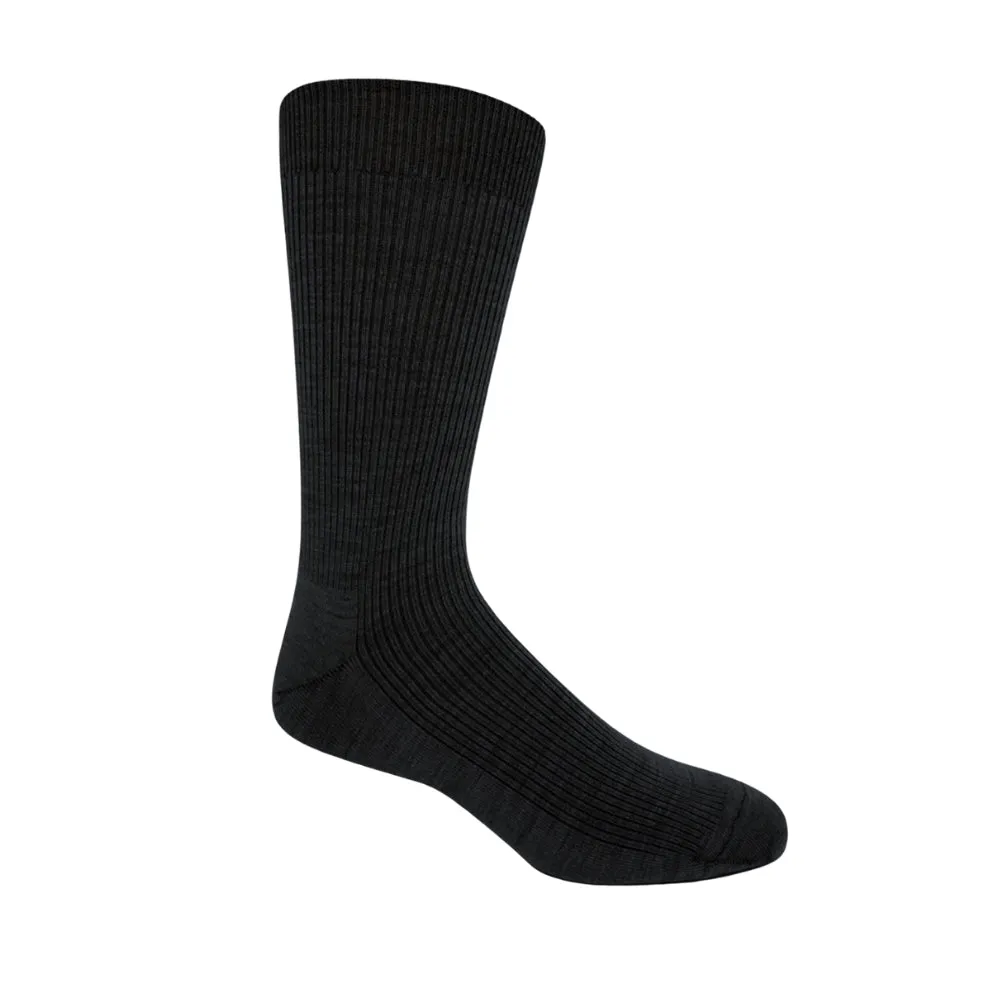 Vagden Cashmere "Non-binding" Ribbed Dress Socks