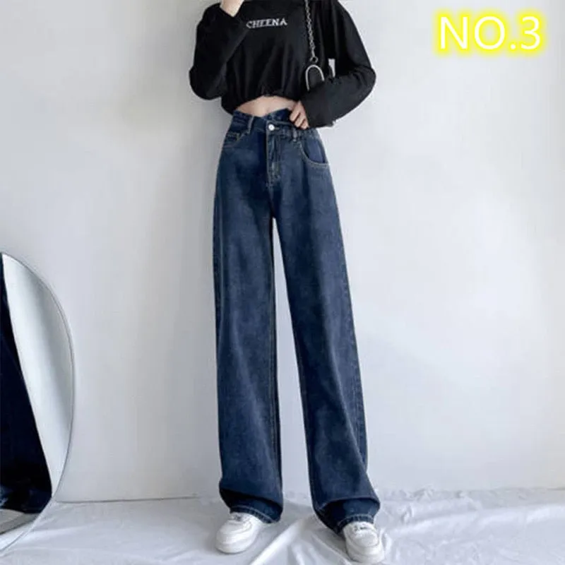 Woman High Waist Baggy Jeans