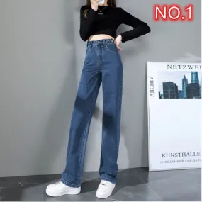 Woman High Waist Baggy Jeans