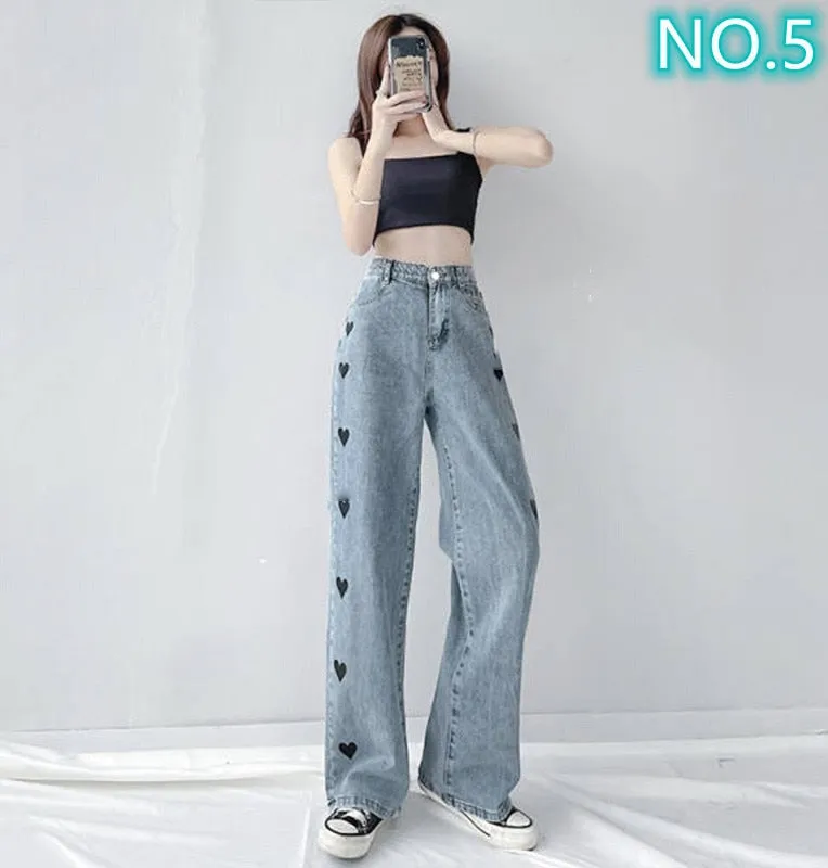 Woman High Waist Baggy Jeans