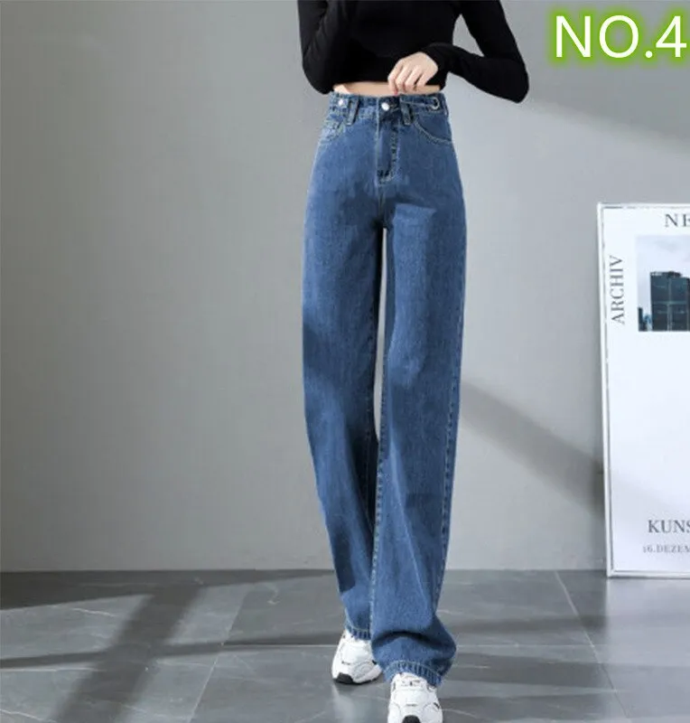 Woman High Waist Baggy Jeans