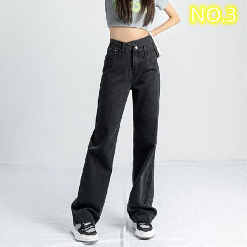 Woman High Waist Baggy Jeans