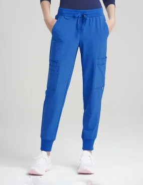 Womens Jogger Scrub Pants - Royal Blue