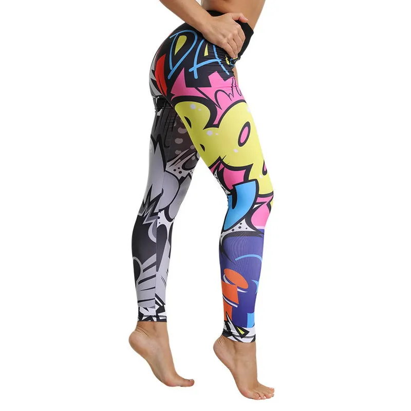 Women's Printed Leggings | High Waist Fitness Leggings