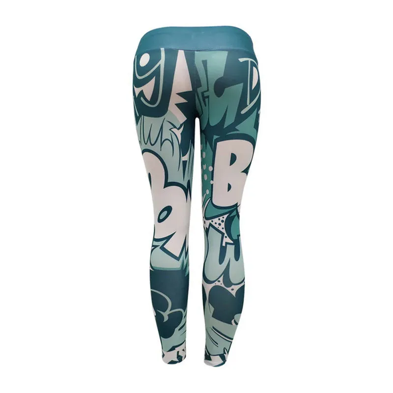 Women's Printed Leggings | High Waist Fitness Leggings