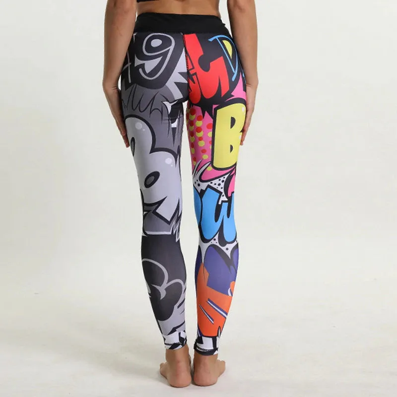 Women's Printed Leggings | High Waist Fitness Leggings