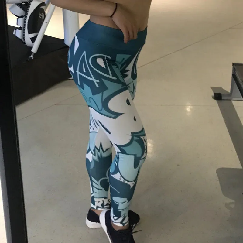 Women's Printed Leggings | High Waist Fitness Leggings