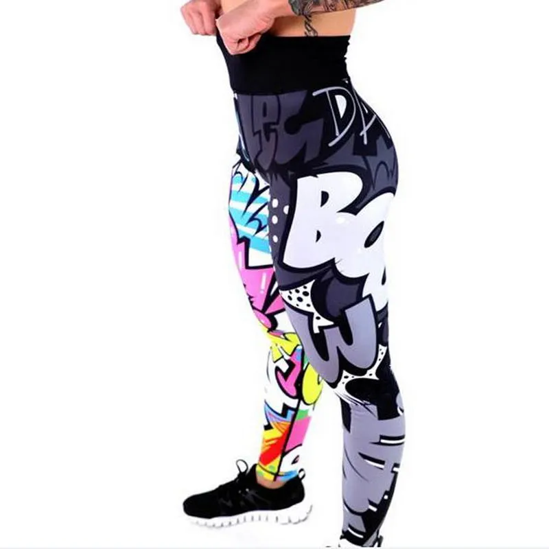 Women's Printed Leggings | High Waist Fitness Leggings