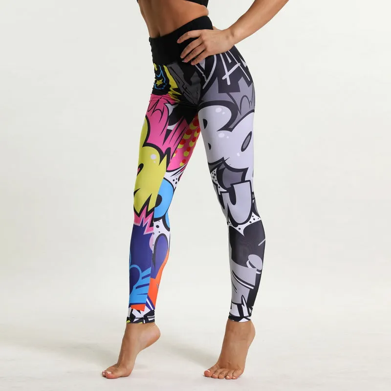 Women's Printed Leggings | High Waist Fitness Leggings