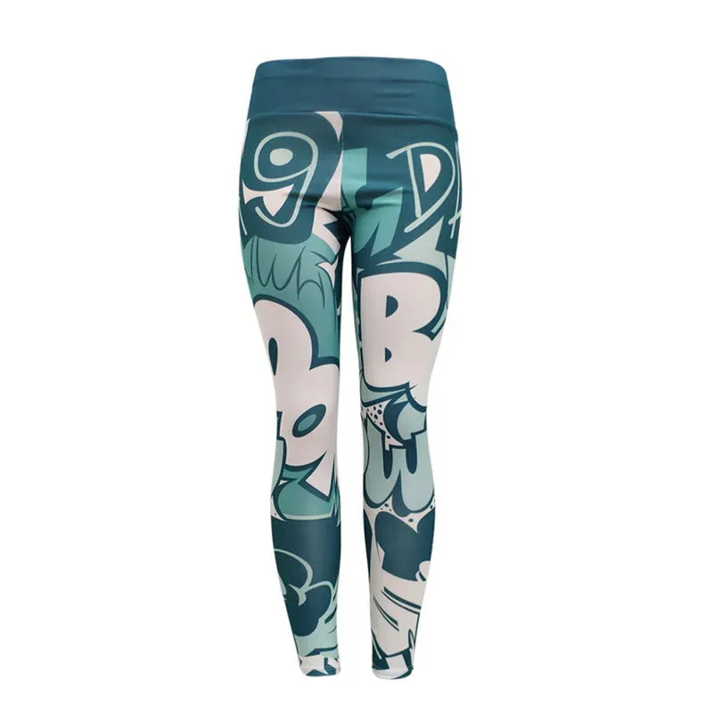 Women's Printed Leggings | High Waist Fitness Leggings