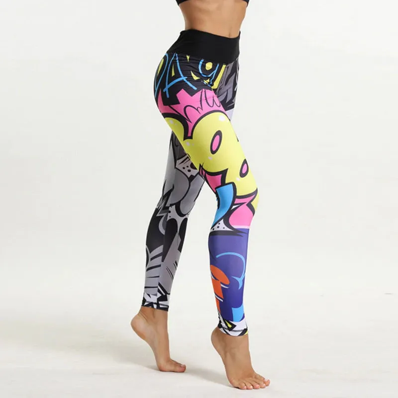 Women's Printed Leggings | High Waist Fitness Leggings