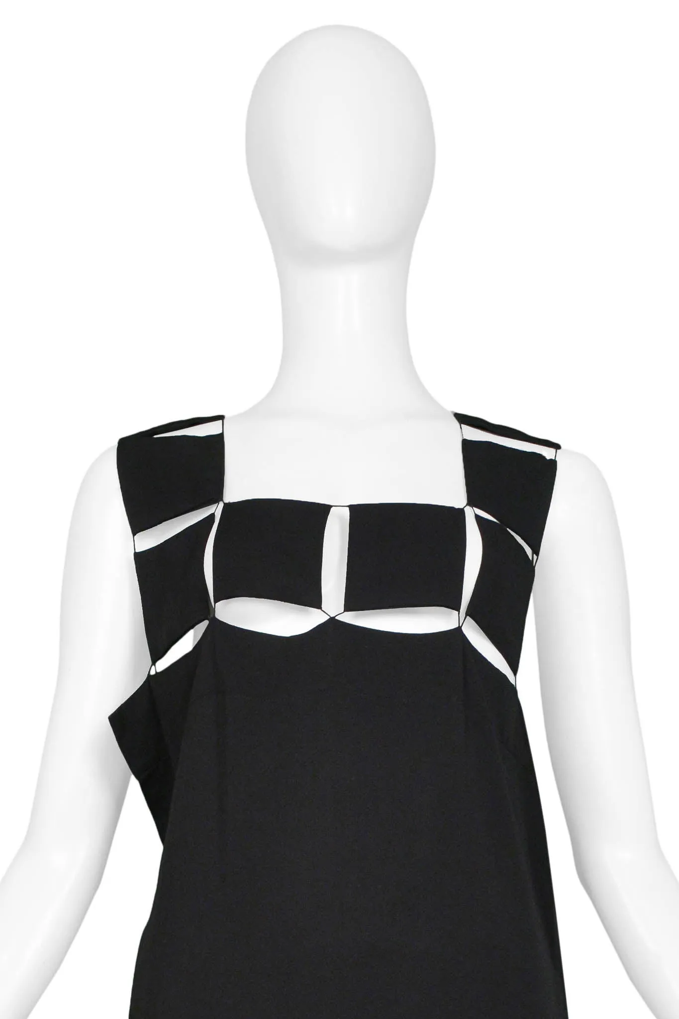 YOHJI YAMAMOTO 2004 BLACK PUZZLE PIECE DRESS